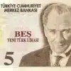 5 Turkish Lira banknote - Atatürk portrait and Anıtkabir mausoleum