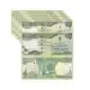 100000 Iraqi Dinar banknote set showing both series Pick #95 10000 IQD note with Al-Hasan bin al-Haytham Pick #101 10000 dinar featuring Freedom Monument