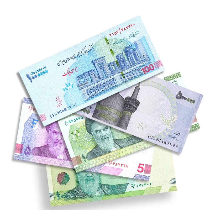 Iranian Rial Toman full UNC Banknotes set 2021