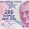 Turkey Banknotes Turkey 200 Lira UNC Banknotes - Year 2024