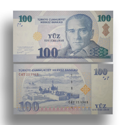 Turkey 100 YTL UNC banknote 2005