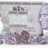 1000 Turkish Lira (1970) – Front: Sultan Mehmet the Conqueror | Back: Istanbul skyline