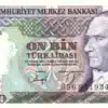 Front: Atatürk on 10,000 Turkish Lira (1970) | Back: Mimar Sinan and Selimiye Mosque, Edirne