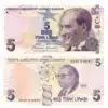 Turkey 5 Lira UNC Banknotes - Year 2024