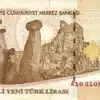 50 Lira (2005) - Atatürk front, Ürgüp rock formations back