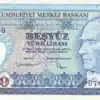 500 Turkish Lira (1970) – Front: İzmir Clock Tower | Back: Architectural details