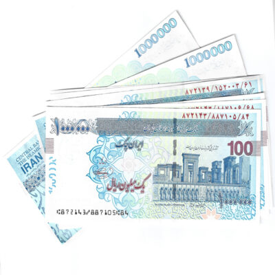 IRAN 1000000 Rial 2010-2017 x5 UNC banknotes lot