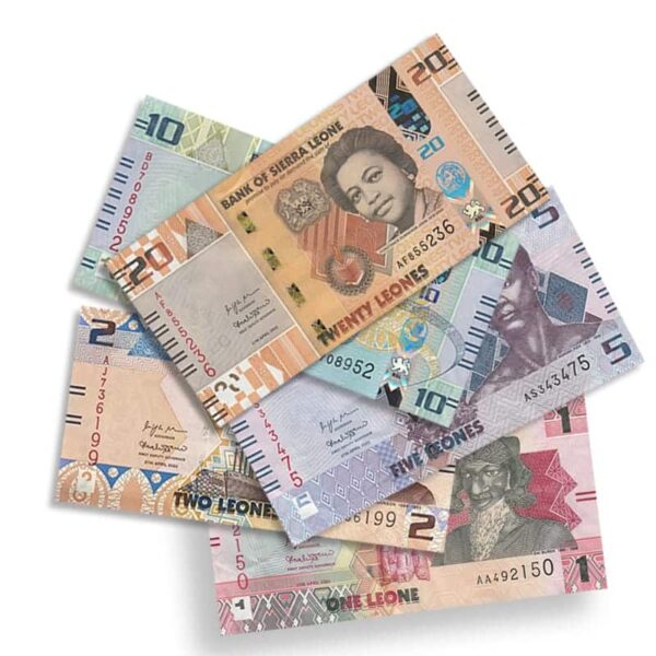 Sierra Leone Banknote Set 2022 | 5 UNC Notes