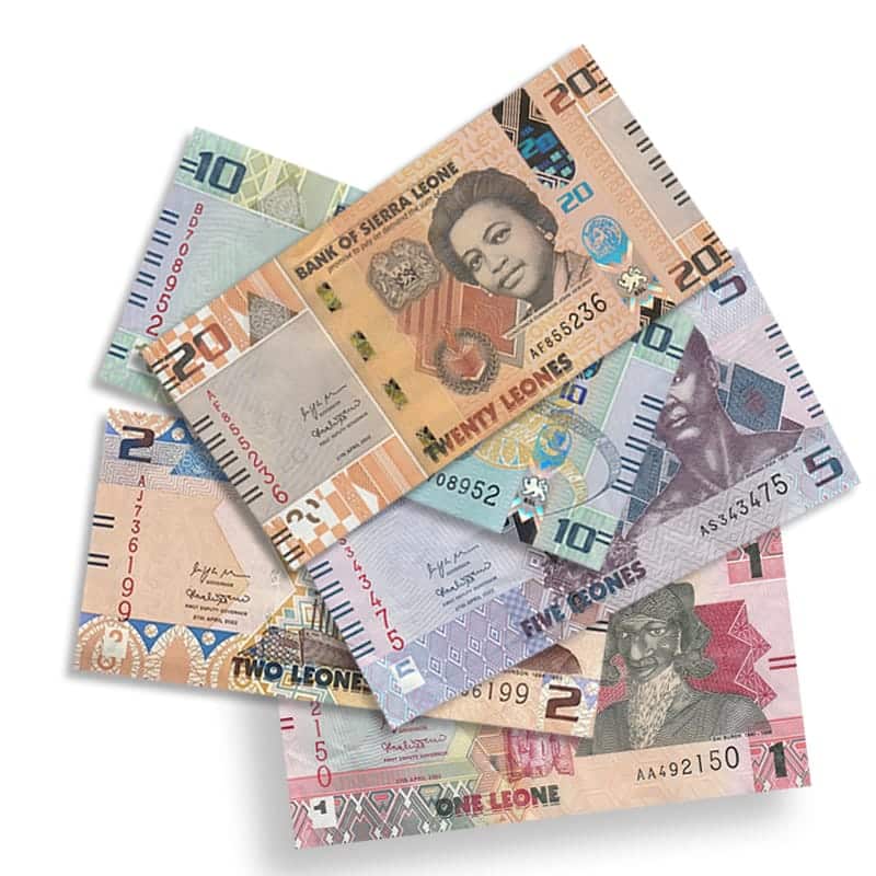 Sierra Leone Banknote Set 2022 | 5 UNC Notes