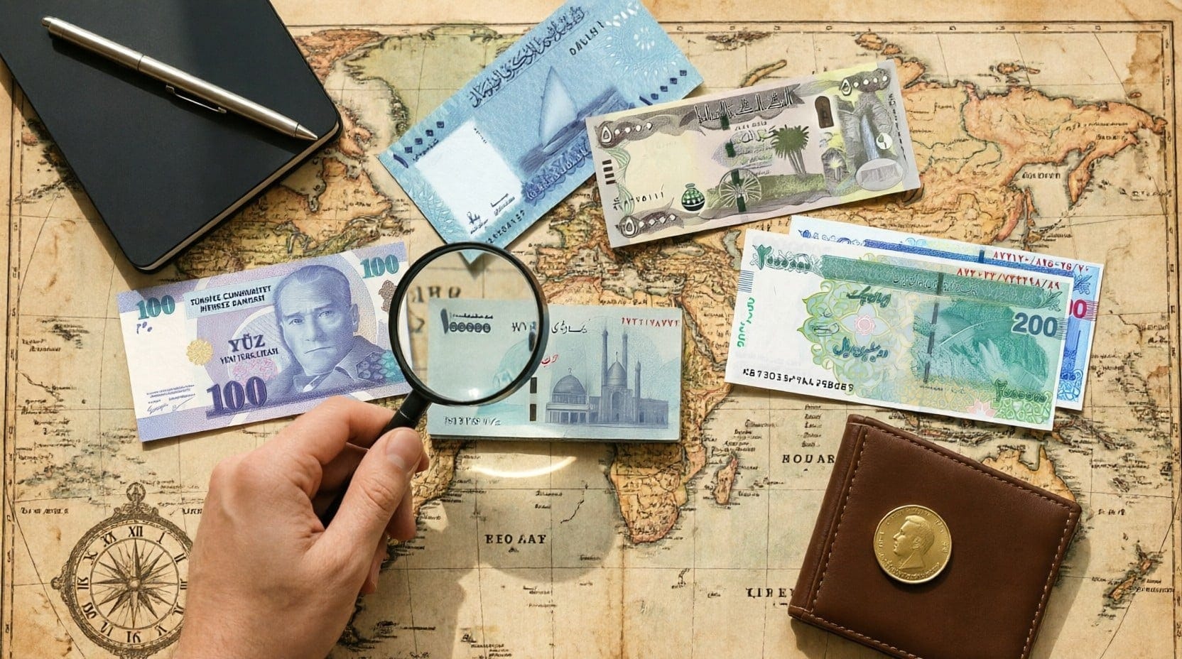 Rare and Collectible Banknotes Display