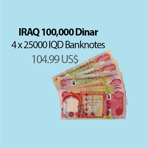 Iraqi Dinar Banknotes Lot - Collectible Iraqi Currency