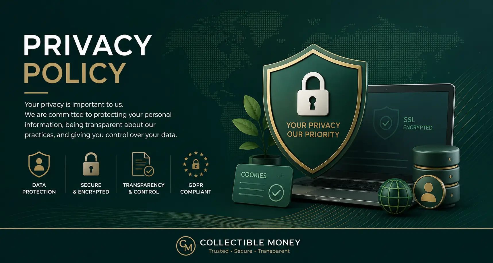 Privacy Policy and personal data security at Collectible Money