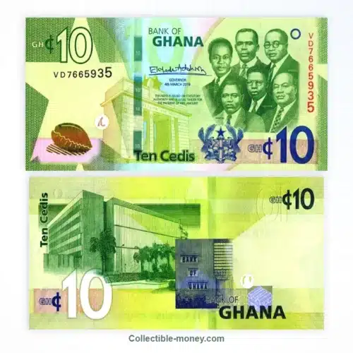 Ghana 10 Cedis UNC Banknote | 2022 | P#W47