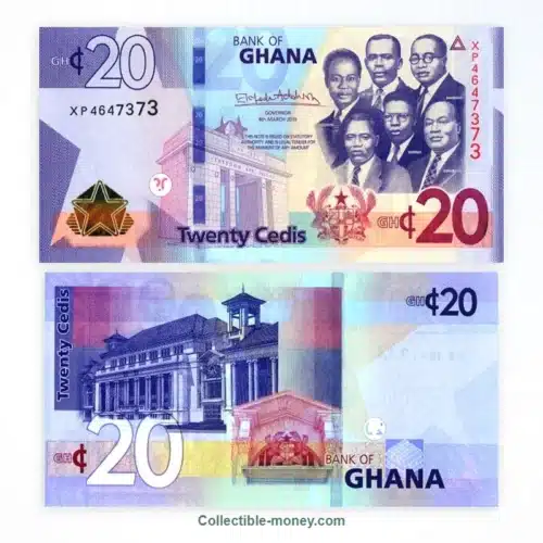 Ghana 20 Cedis UNC Banknote | 2022 | P#W48
