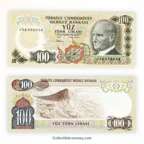 Turkey 100 Lira UNC Banknote | 1972–1983 | P#189